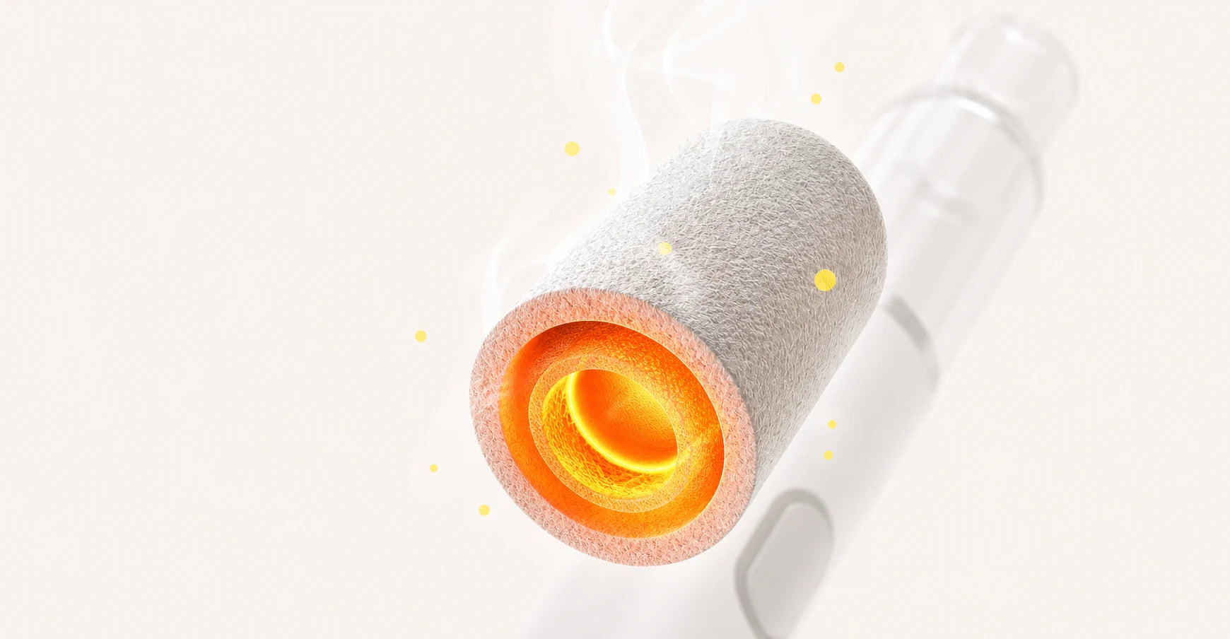 Briar ceramic heating system close-up