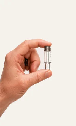 Briar empty vape hardware glass chamber ready for filling